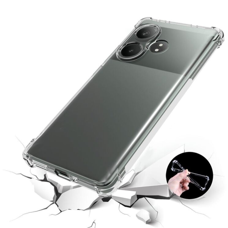 Защитный чехол UniCase AirBag для Realme GT Neo 6 SE / GT 6T - Transparent: фото 3 из 5