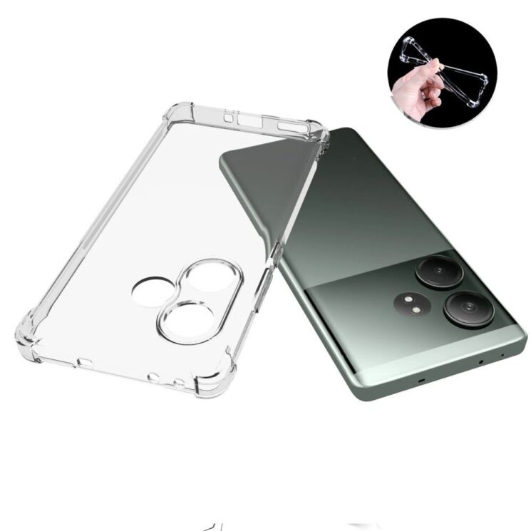 Защитный чехол UniCase AirBag для Realme GT Neo 6 SE / GT 6T - Transparent: фото 4 из 5