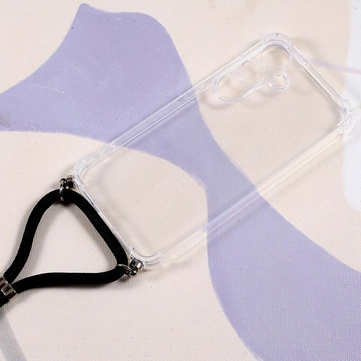 Защитный чехол UniCase AirBag with Strap для Samsung Galaxy S26 FE - Transparent: фото 2 из 6