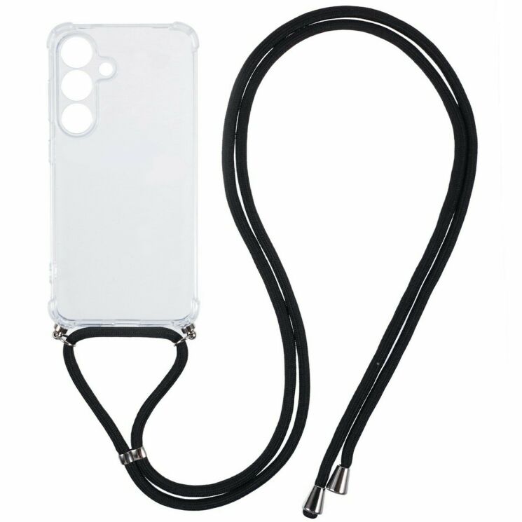 Защитный чехол UniCase AirBag with Strap для Samsung Galaxy S26 FE - Transparent: фото 1 из 6