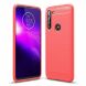 Защитный чехол UniCase Carbon для Motorola Moto G8 Power - Red (133902R). Фото 1 из 11