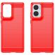 Захисний чохол UniCase Carbon для Motorola Moto G85 - Red (357031R). Фото 2 з 10