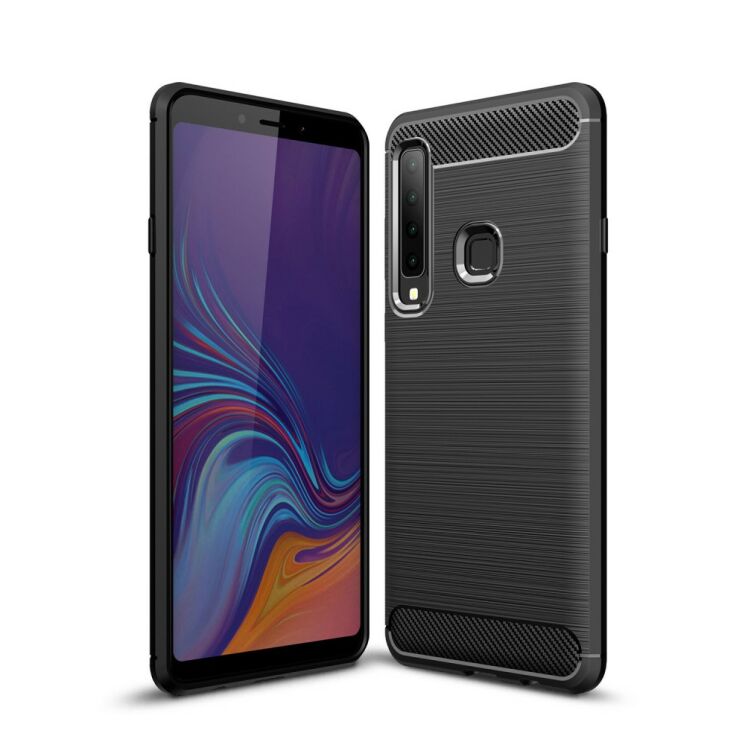 Захисний чохол UniCase Carbon для Samsung Galaxy A9 2018 (A920) - Black: фото 1 з 11