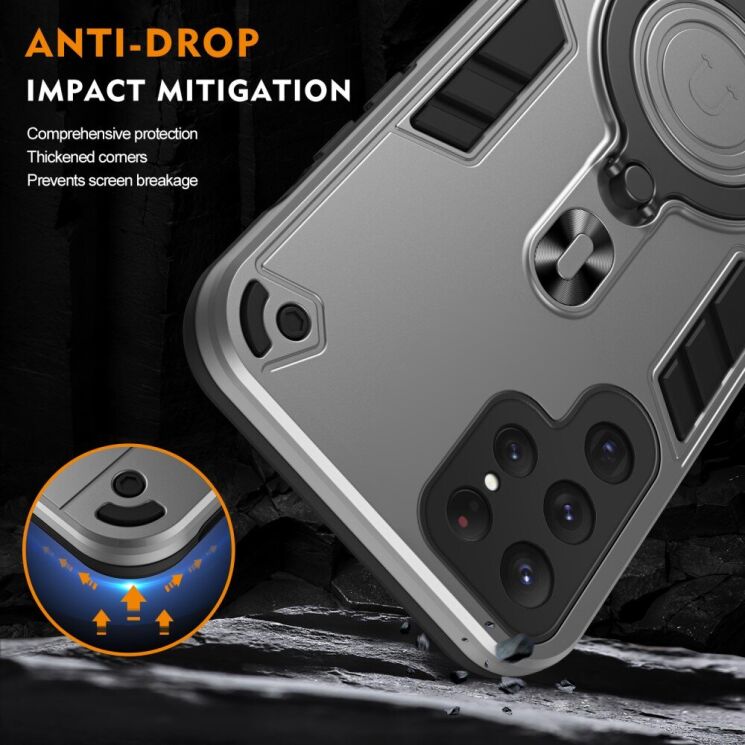 Захисний чохол UniCase Cosmic Armor для Samsung Galaxy S25 Ultra (S938) - Black: фото 6 з 7