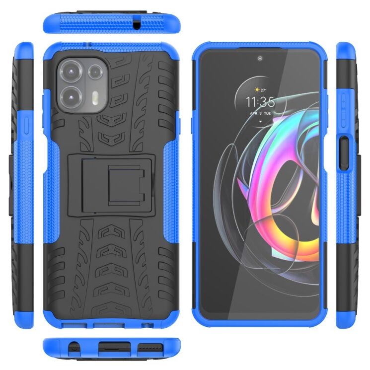 Защитный чехол UniCase Hybrid X для Motorola Edge 20 Lite - Blue: фото 5 из 11