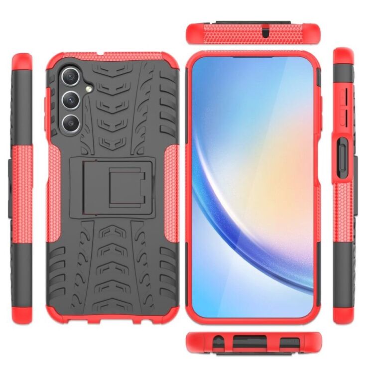 Защитный чехол UniCase Hybrid X для Samsung Galaxy A24 (A245) - Red: фото 8 из 15