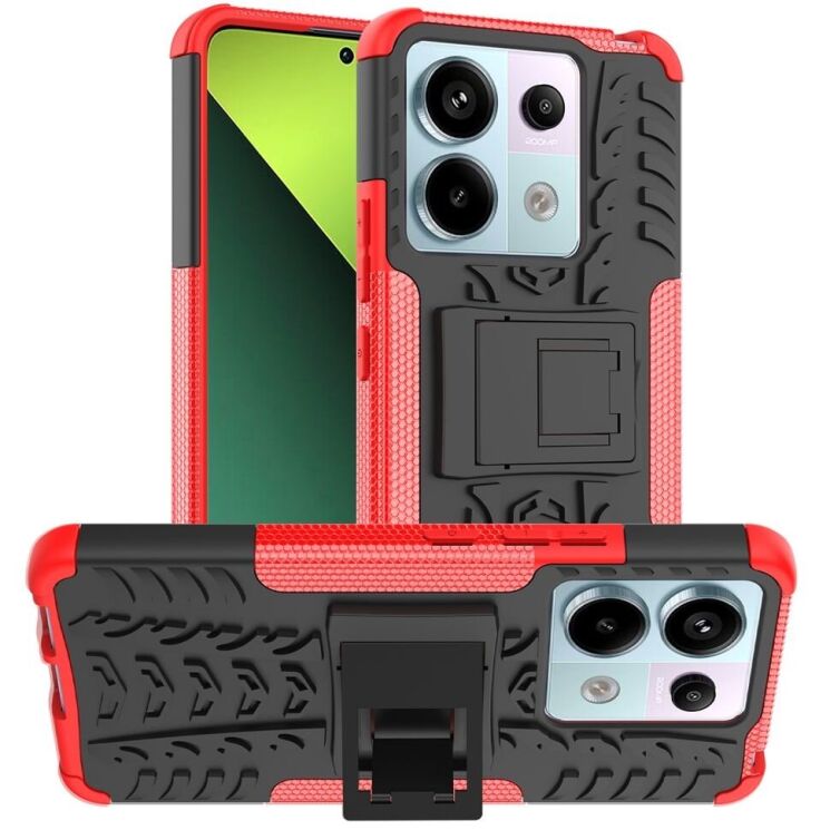 Защитный чехол UniCase Hybrid X для Xiaomi Redmi Note 13 Pro 5G / Poco X6 - Red: фото 1 из 16