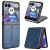 Защитный чехол UniCase Leather Series (FF) для Motorola Razr 50 / Razr 70 - Blue: фото 1 из 7