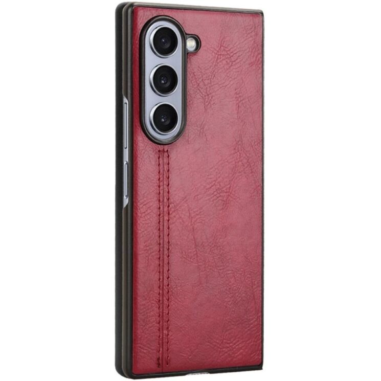 Защитный чехол UniCase Leather Series (FF) для Samsung Galaxy Fold 6 - Red: фото 6 из 6