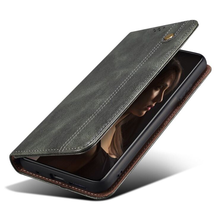 Защитный чехол UniCase Leather Wallet для Apple iPhone 14 Pro - Green: фото 6 из 9