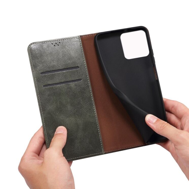 Защитный чехол UniCase Leather Wallet для Apple iPhone 14 Pro - Green: фото 7 из 9