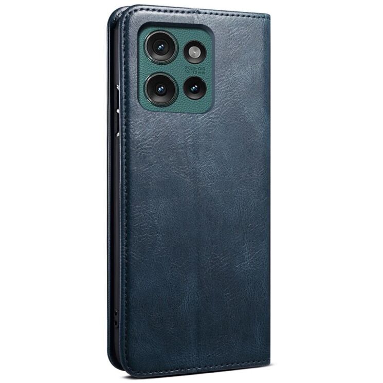 Защитный чехол UniCase Leather Wallet для Motorola Edge 50 Neo - Blue: фото 6 из 7
