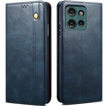 Защитный чехол UniCase Leather Wallet для Motorola Edge 50 Neo - Blue: фото 1 из 7