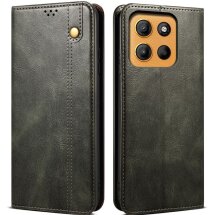 Защитный чехол UniCase Leather Wallet для Motorola Moto G15 - Green: фото 1 из 7