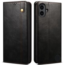 Защитный чехол UniCase Leather Wallet для Nothing CMF Phone 1 - Black: фото 1 из 6