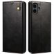 Защитный чехол UniCase Leather Wallet для Nothing CMF Phone 1 - Black (370926B). Фото 1 из 6