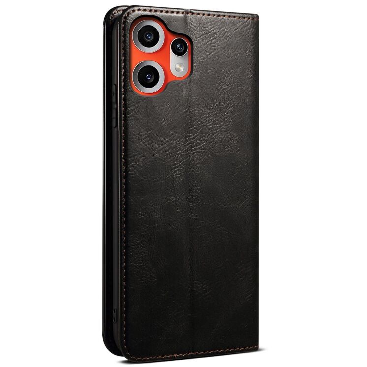 Захисний чохол UniCase Leather Wallet для Nothing CMF Phone 2 Pro - Black: фото 6 з 7