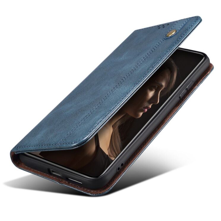 Защитный чехол UniCase Leather Wallet для OPPO Reno 11 F - Blue: фото 4 из 6