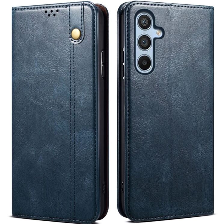 Защитный чехол UniCase Leather Wallet для Samsung Galaxy A36 (A366) - Blue: фото 1 из 7