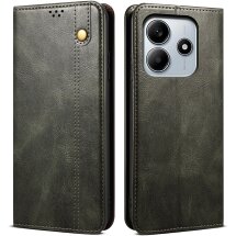 Защитный чехол UniCase Leather Wallet для Xiaomi Redmi Note 14 4G - Green: фото 1 из 7