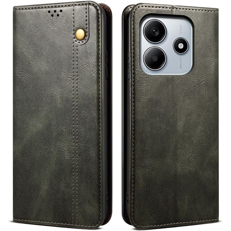 Защитный чехол UniCase Leather Wallet для Xiaomi Redmi Note 14 4G - Green (373485G) Защитный чехол UniCase Leather Wallet для Xiaomi Redmi Note 14 4G - Green: фото 1 из 7