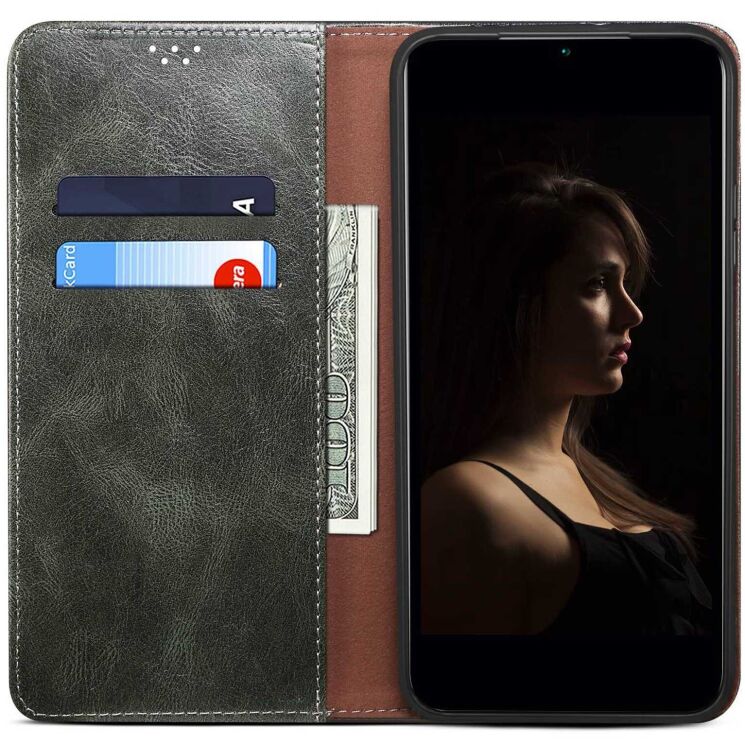 Защитный чехол UniCase Leather Wallet для Xiaomi Redmi Note 14 4G - Green (373485G) Защитный чехол UniCase Leather Wallet для Xiaomi Redmi Note 14 4G - Green: фото 2 из 7