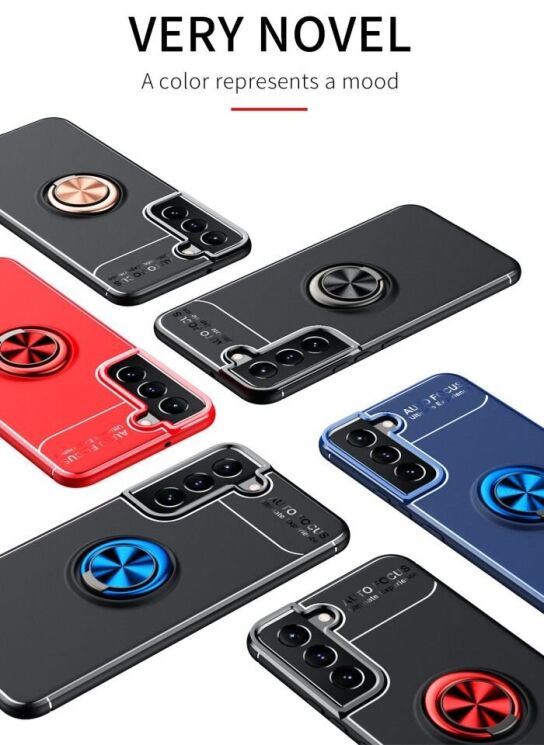 Захисний чохол UniCase Magnetic Ring для Samsung Galaxy S22 Plus - Red: фото 7 з 18