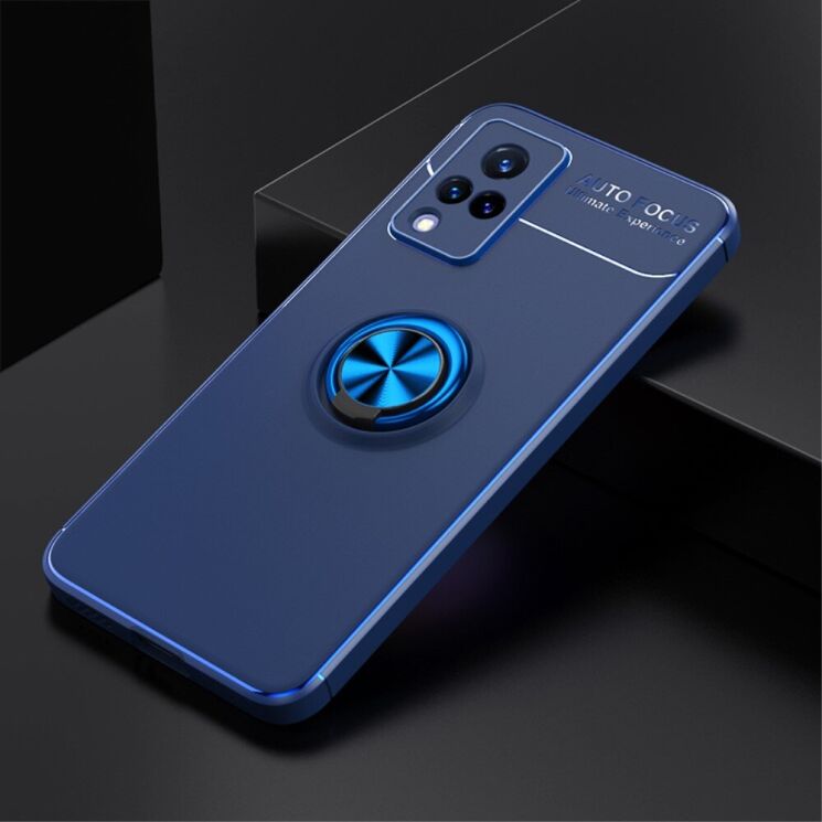 Защитный чехол UniCase Magnetic Ring для VIVO V21 - Blue: фото 2 из 10
