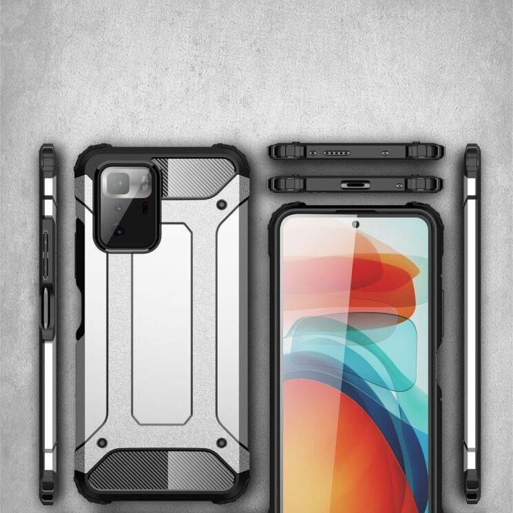 Защитный чехол UniCase Rugged Guard для Xiaomi Poco X3 GT / Redmi Note 10 Pro 5G - Black: фото 7 из 7
