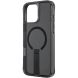 Защитный чехол UNIQ Eleva with Vertica Stand для Apple iPhone 16 Pro - Carbon Black (380016B). Фото 3 из 6