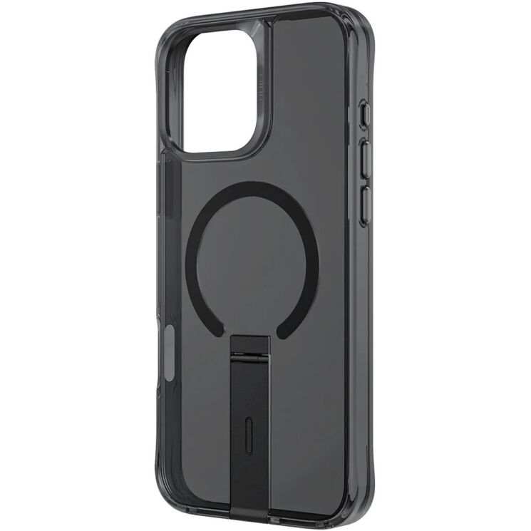 Защитный чехол UNIQ Eleva with Vertica Stand для Apple iPhone 16 Pro - Carbon Black: фото 3 из 6