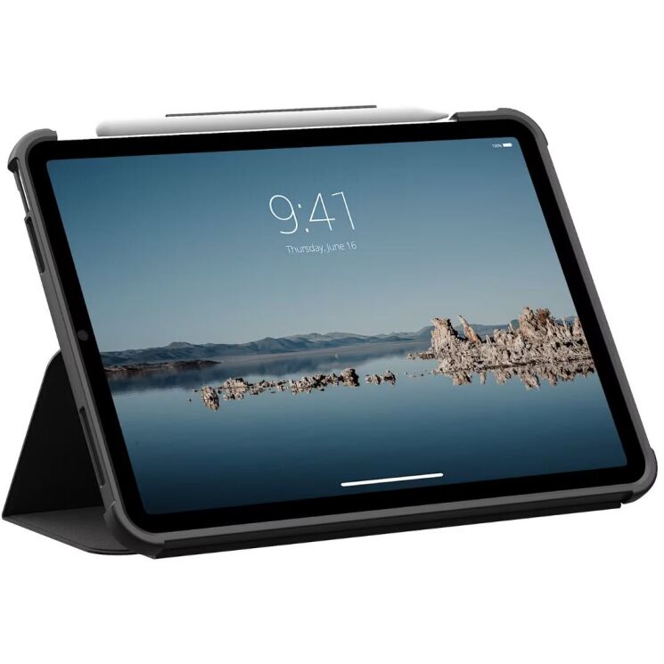 Захисний чохол URBAN ARMOR GEAR Plyo LT для iPad Air 11 M4/M3/M2 (2026/2025/2024) - Ice / Black: фото 3 з 9
