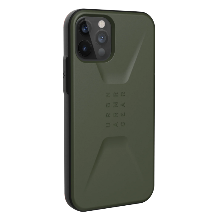 Защитный чехол URBAN ARMOR GEAR (UAG) Civilian для Apple iPhone 12 / iPhone 12 Pro - Olive: фото 5 из 9