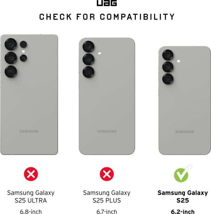 Защитный чехол URBAN ARMOR GEAR (UAG) Plyo для Samsung Galaxy S25 (S931) 214491114343 - Ice: фото 7 из 7