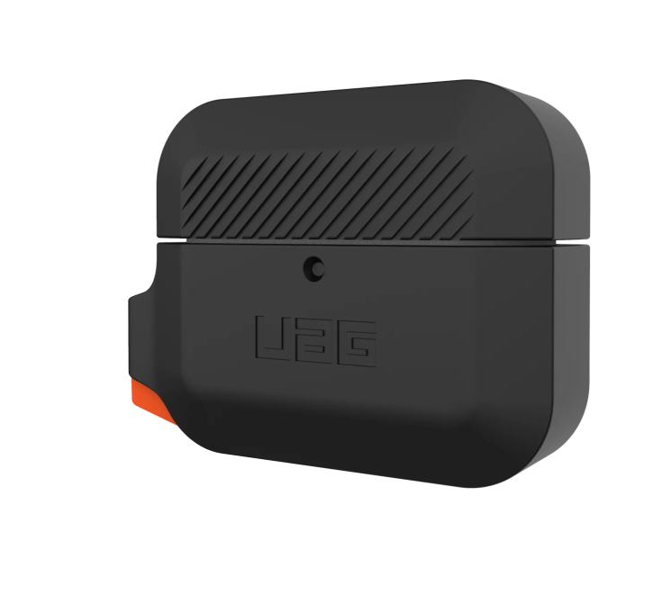 Защитный чехол URBAN ARMOR GEAR (UAG) Silicone для Apple AirPods Pro - Black/Orange: фото 10 из 12