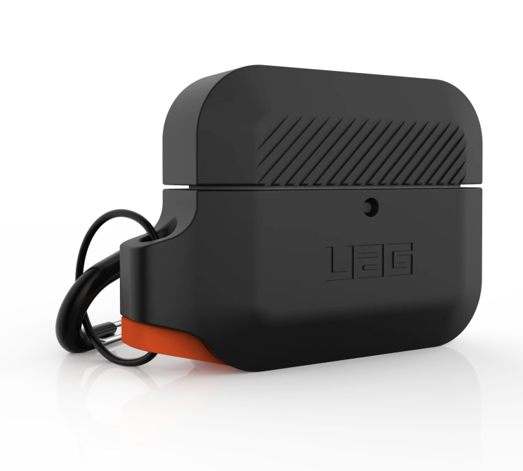 Защитный чехол URBAN ARMOR GEAR (UAG) Silicone для Apple AirPods Pro - Black/Orange: фото 7 из 12