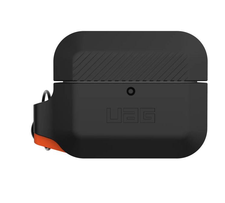 Защитный чехол URBAN ARMOR GEAR (UAG) Silicone для Apple AirPods Pro - Black/Orange: фото 6 из 12