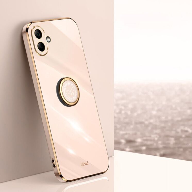 Защитный чехол XINLI Porcelain Ring для Samsung Galaxy A06 (A065) - Pink: фото 2 из 5