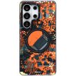 Защитный чехол YOUNGKIT Camouflage Circuit MagSafe для Samsung Galaxy S26 Ultra (S948) - Orange (408549O)