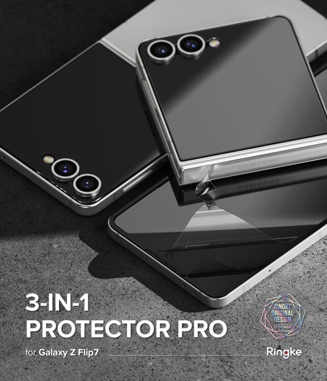 Защитный комплект Ringke 3 in 1 Protector Pro для Samsung Galaxy Flip 7 (8800293855965): фото 2 из 27