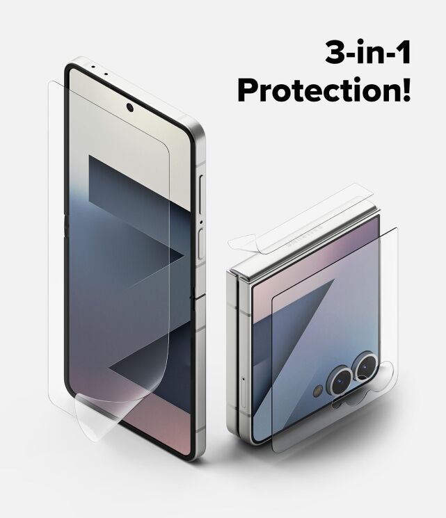 Защитный комплект Ringke 3 in 1 Protector Pro для Samsung Galaxy Flip 7 (8800293855965): фото 4 из 27
