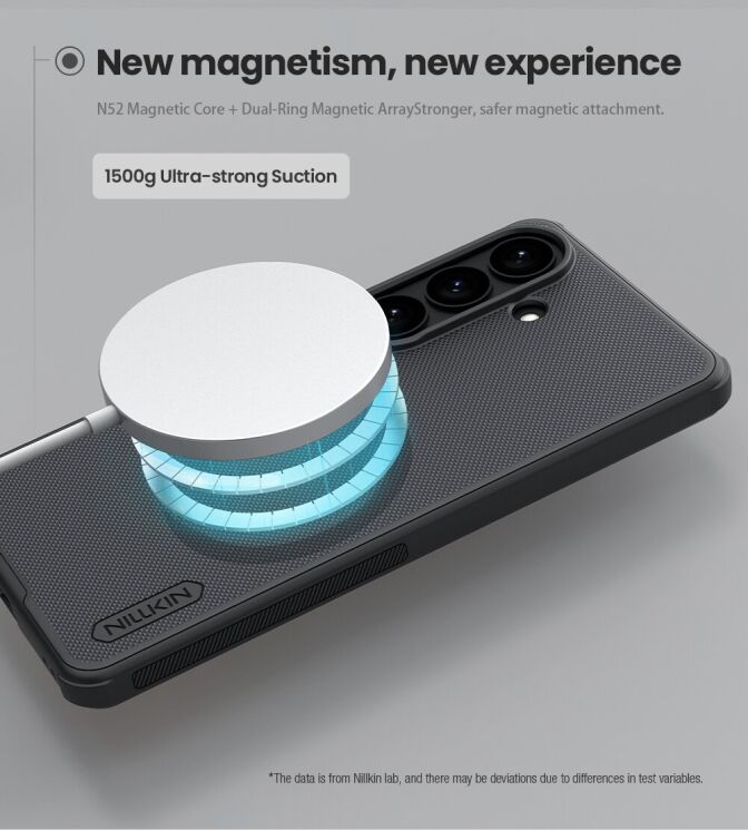 Защитный (PC+TPU) чехол NILLKIN Frosted Shield Pro Magnetic для Samsung Galaxy S26 - Black: фото 13 из 20