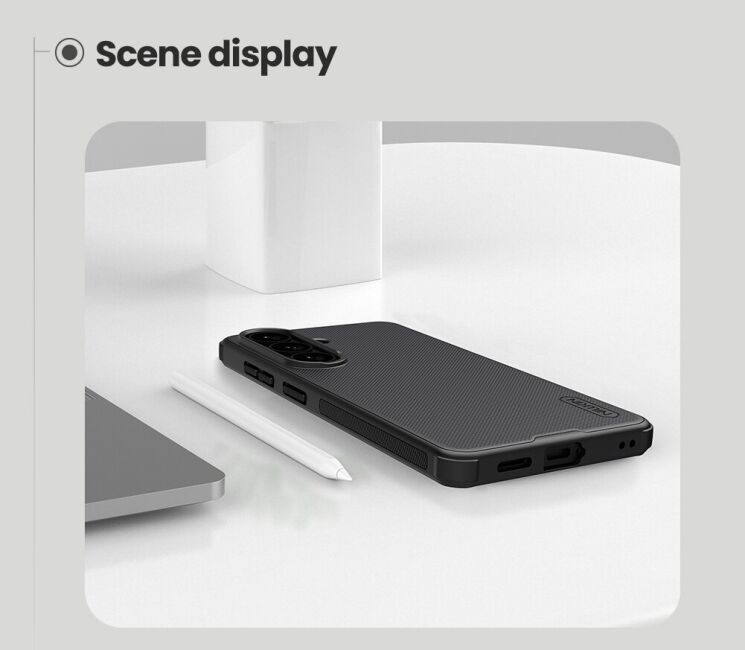 Защитный (PC+TPU) чехол NILLKIN Frosted Shield Pro Magnetic для Samsung Galaxy S26 - Black: фото 19 из 20