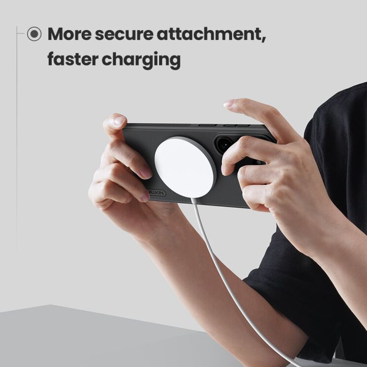 Защитный (PC+TPU) чехол NILLKIN Frosted Shield Pro Magnetic для Samsung Galaxy S26 - Black: фото 14 из 20