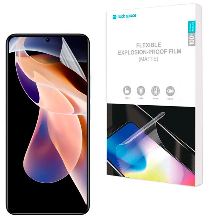 Антиблікова плівка на екран RockSpace Explosion-Proof Matte для Xiaomi Redmi Note 11 Pro Global (4G/5G) / 11E Pro: фото 1 з 8