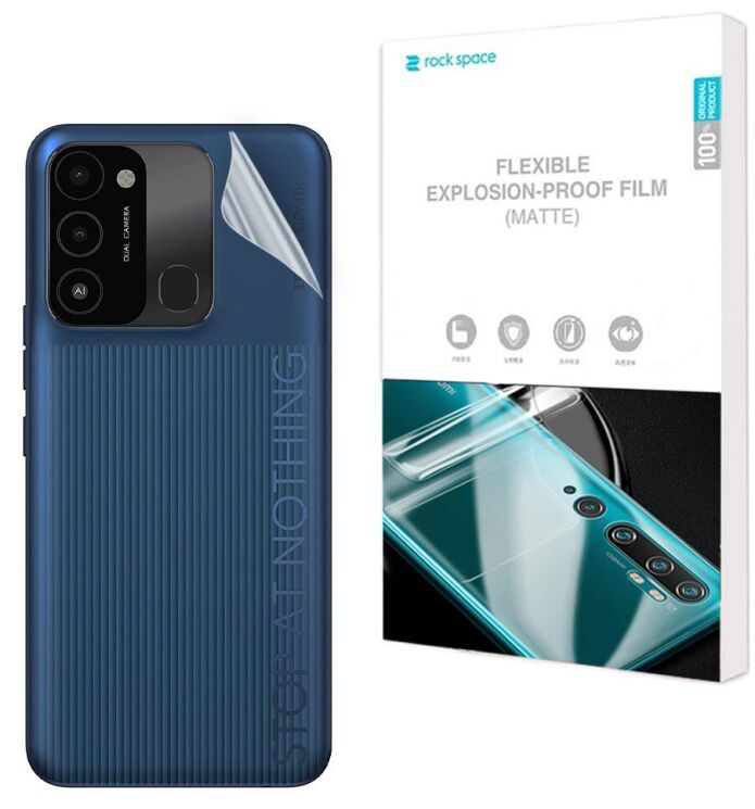 Антиблікова плівка на задню панель RockSpace Explosion-Proof Matte для Tecno Spark Go 2022 (KG5m): фото 1 з 9