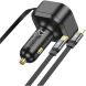 Автомобильное зарядное устройство Hoco NZ13 Clever PD30W + кабель Type-C to Lightning - Black (923282B). Фото 5 из 8