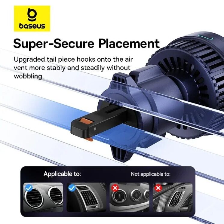 Автомобильный держатель с беспроводной зарядкой Baseus MagPro (15W) C40164100121-00 - Cosmic Black: фото 11 из 12