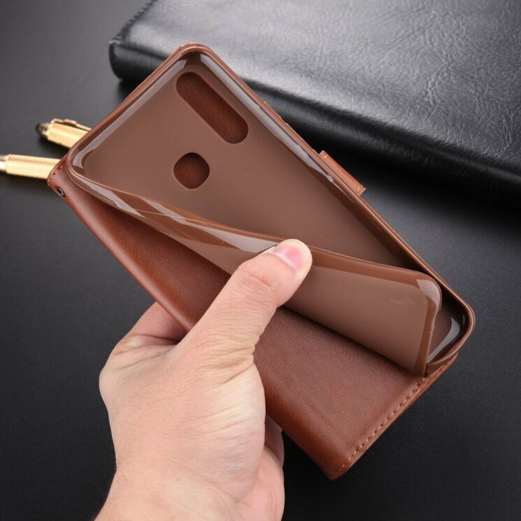 Чехол AZNS Wallet Case для VIVO Y19 - Brown: фото 12 из 13
