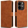 Чехол Deexe Classic Wallet для Infinix Smart 8 Plus - Brown (348507Z)